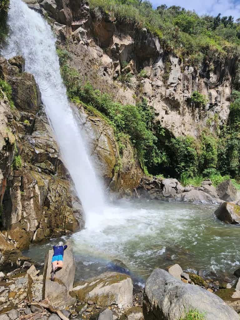 Cascada Ulba in Banos Ecuador